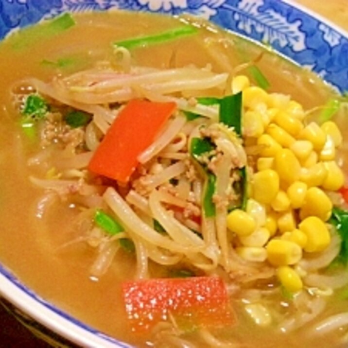 【ピーナツバター入り】もやし一人一袋☆味噌ラーメン